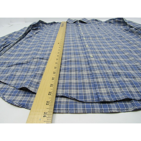 Polo Ralph Lauren Mens Shirt XXL Button Front Collar Plaid Blue 2XL Recent Tag - Picture 4 of 5